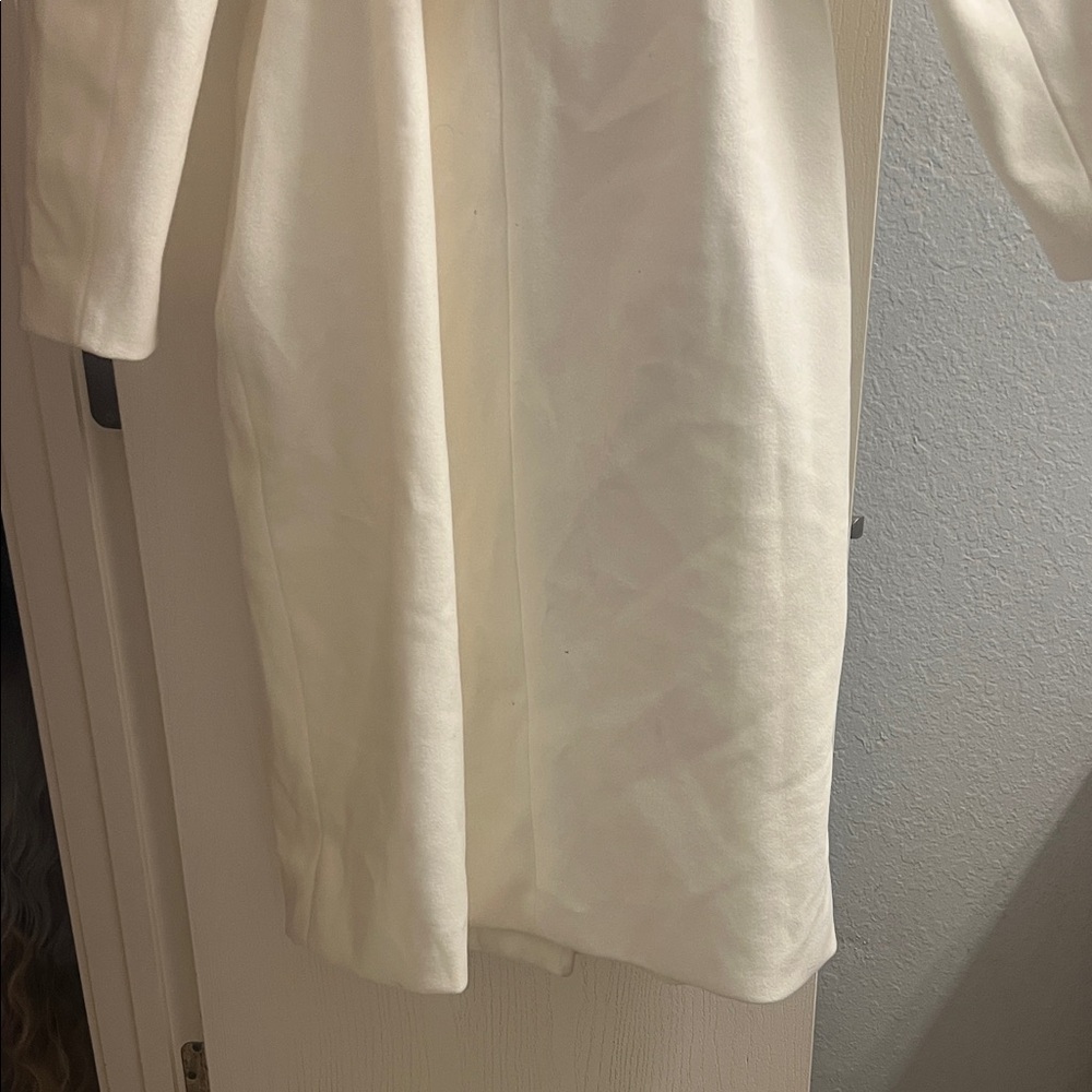 Rebdolls Cream Belted Wrap Coat - Picture 4 of 4